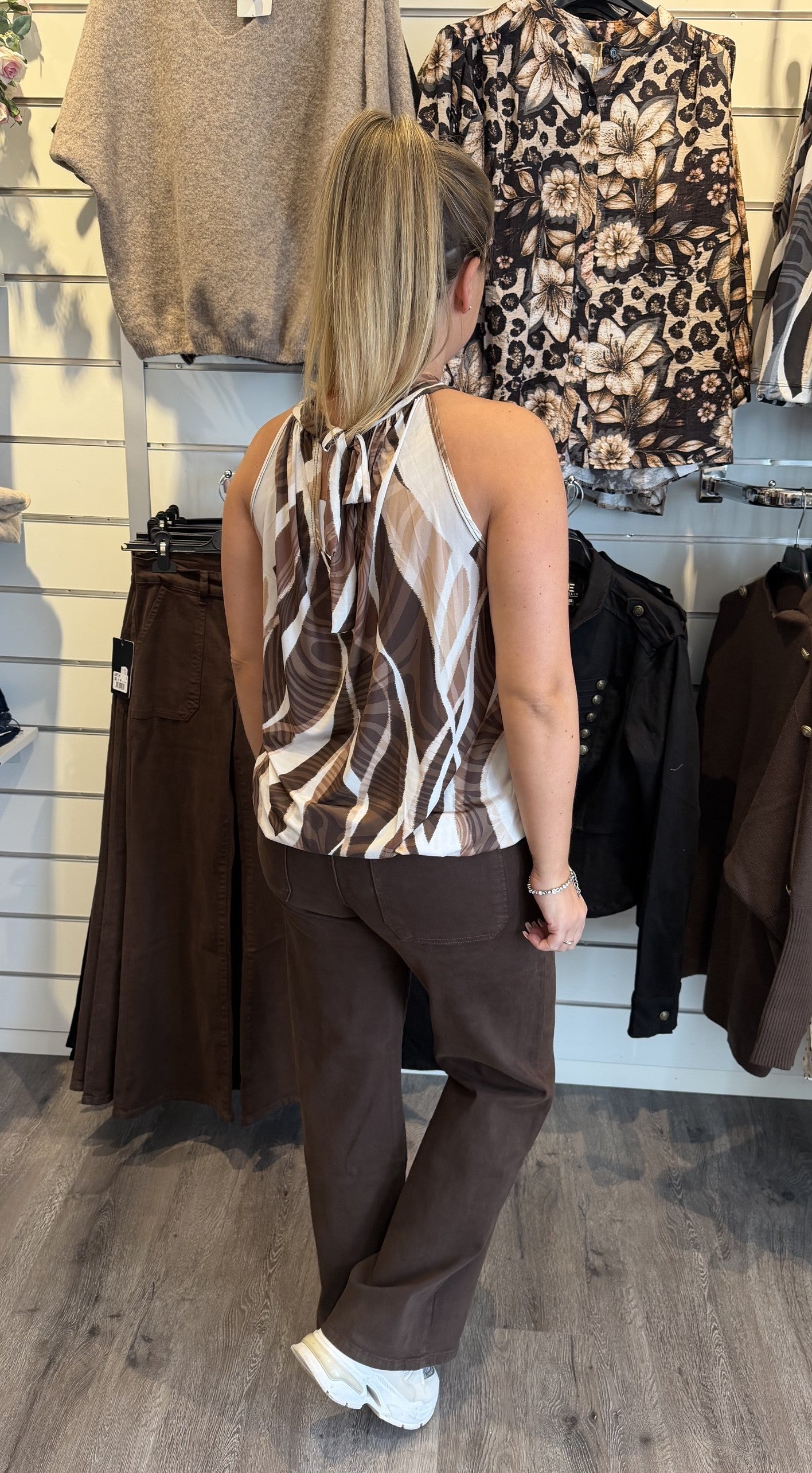 Havanna Topp Mönster Brun/Cream