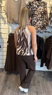 Havanna Topp Mönster Brun/Cream