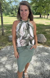 Havanna Topp Mönster Khaki
