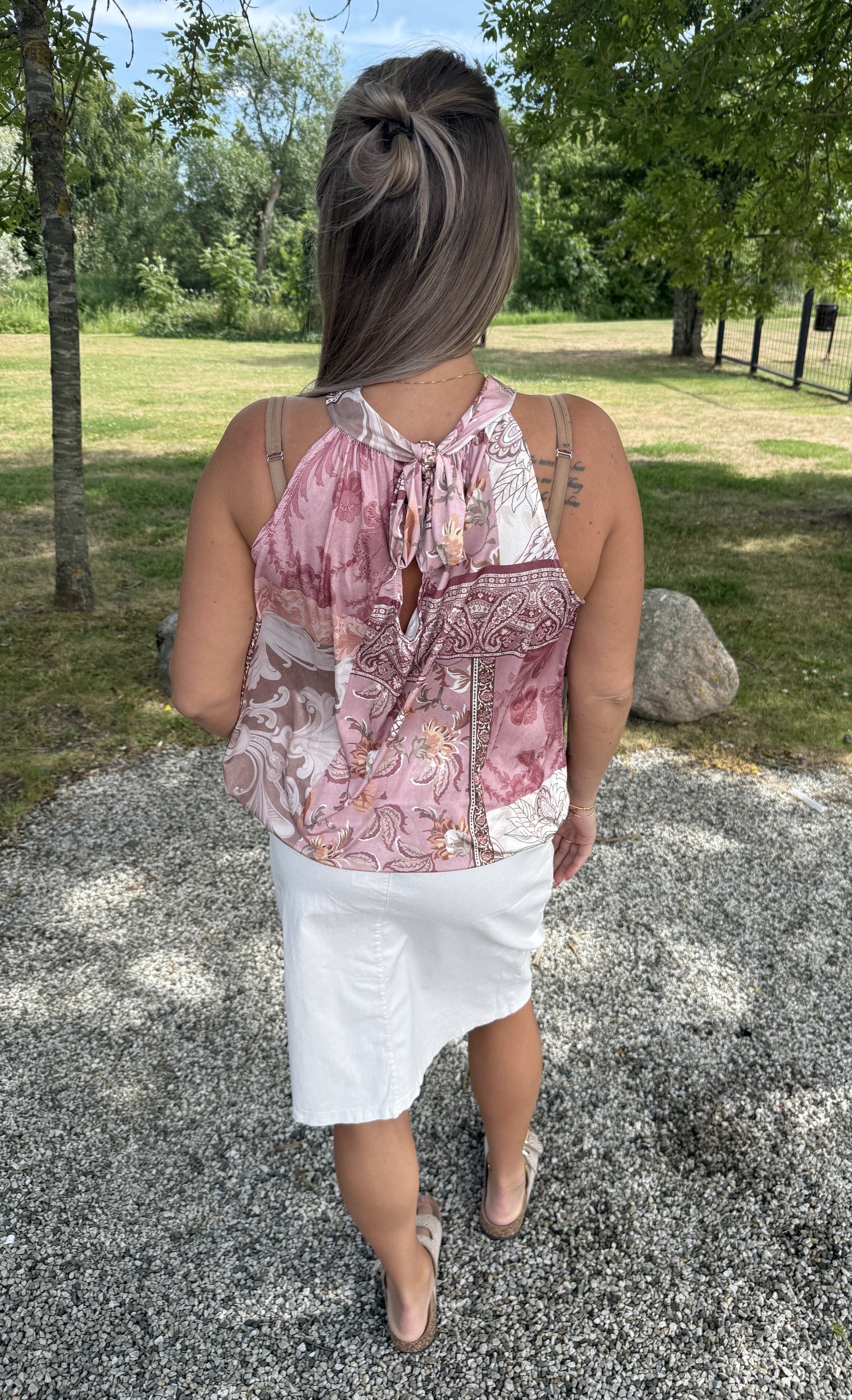 Havanna Topp Mönster Rosa/Beige