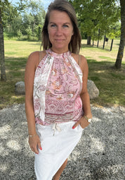 Havanna Topp Mönster Rosa/Beige