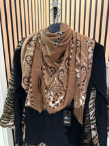Lola Sjal Paisley Taupe