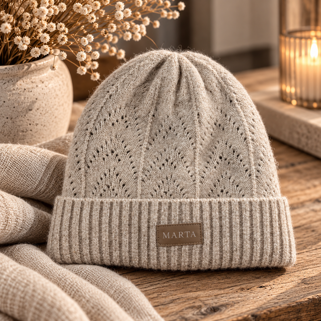 Jaemi Beani Mössa Beige