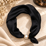 Kalya Scarf med pärla Svart