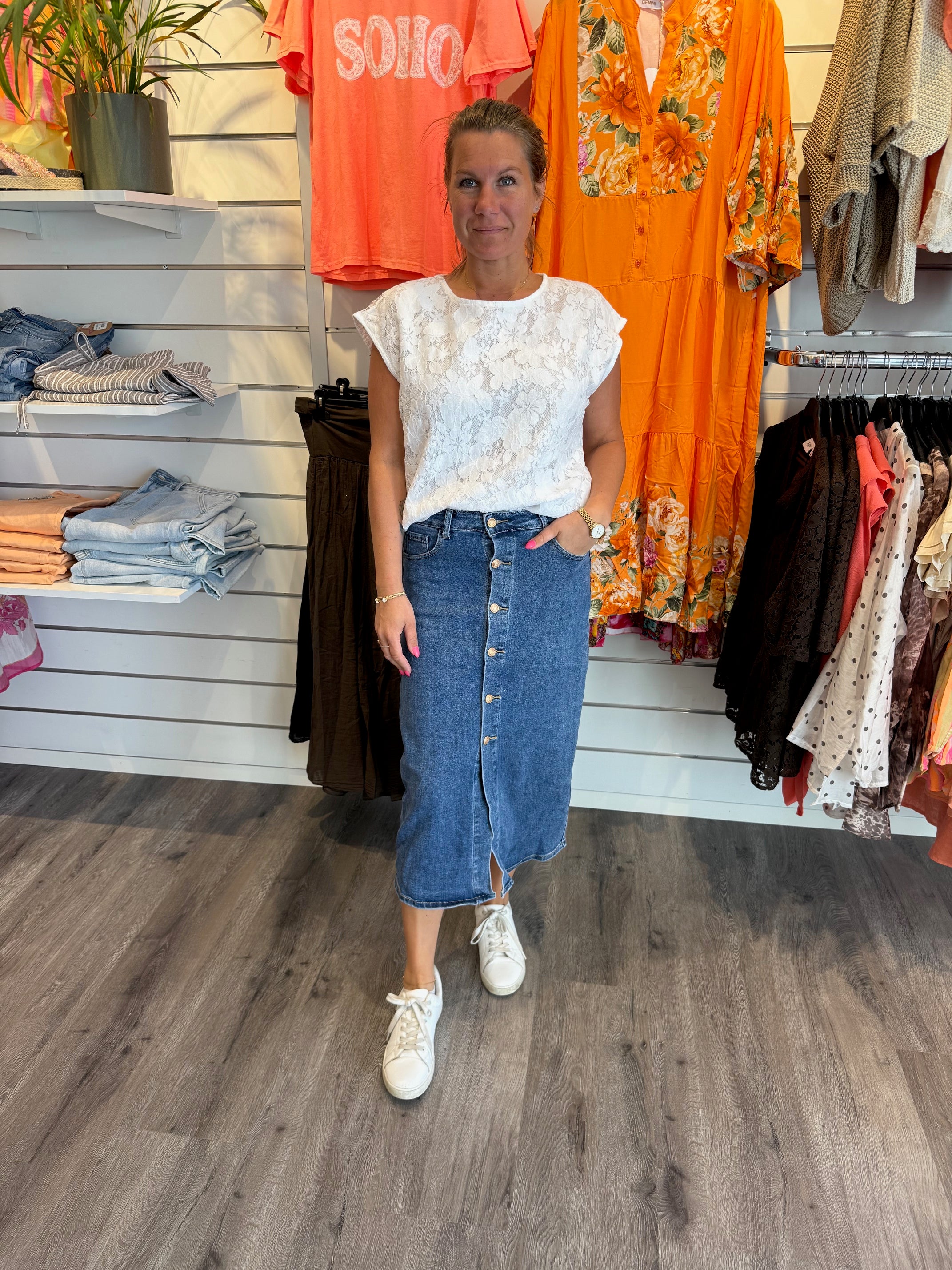 Louise Jeanskjol Mörk denim