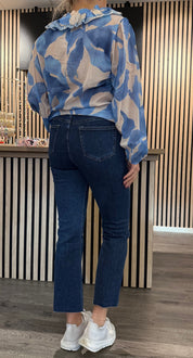 Jenna - Jeans - Flare - Mörk denim - Nyhet