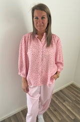 Jordan blus Prickig Rosa