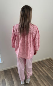 Jordan blus Prickig Rosa