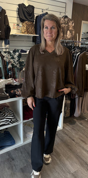 Juni sweatshirt Choco