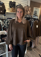 Juni sweatshirt Choco