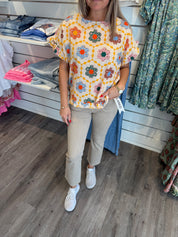 Kasimira Topp Flower Orange