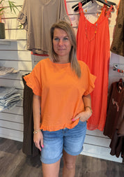 Kasimira - Topp - Orange- Nyhet