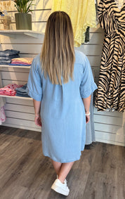 Kimberly Jeansklänning  Ljustvätt
