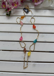 Gemini Halsband Stenar Guld/Multi HL937-26 Col10