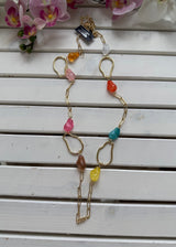 Gemini Halsband Stenar Guld/Multi HL937-26 Col10