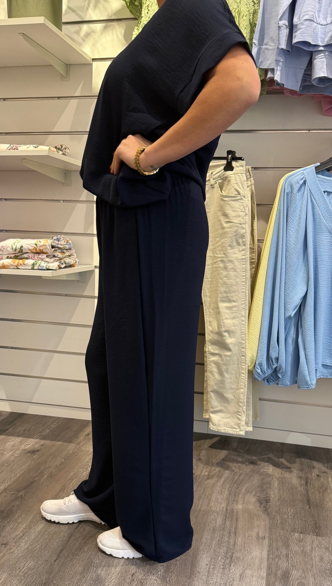 Lilly - Byxa med resår - Navy