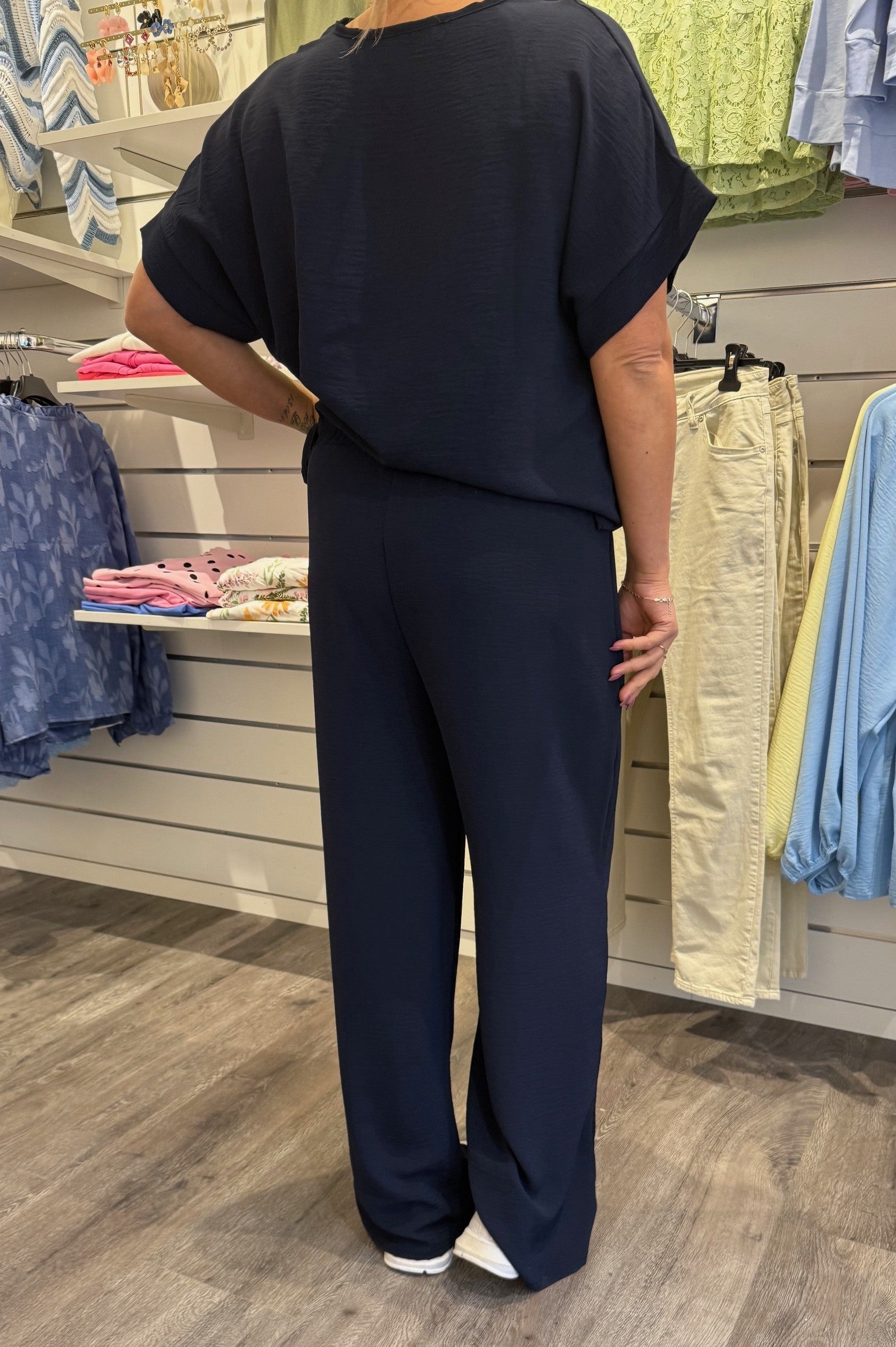 Lilly - Byxa med resår - Navy