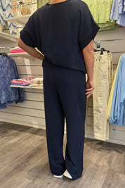 Lilly - Byxa med resår - Navy