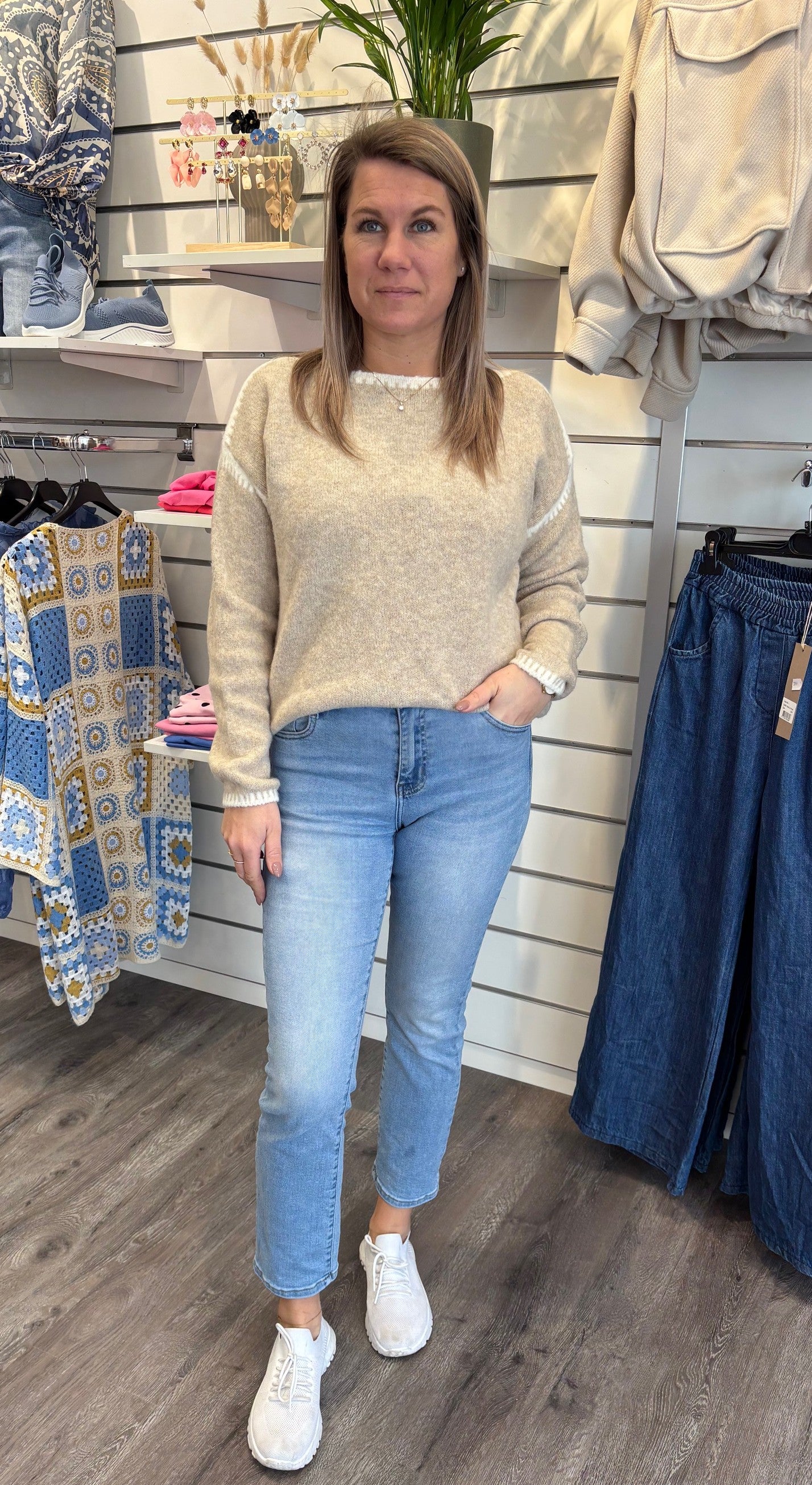 Linette - Tröja- Beige