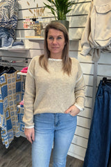 Linette - Tröja- Beige