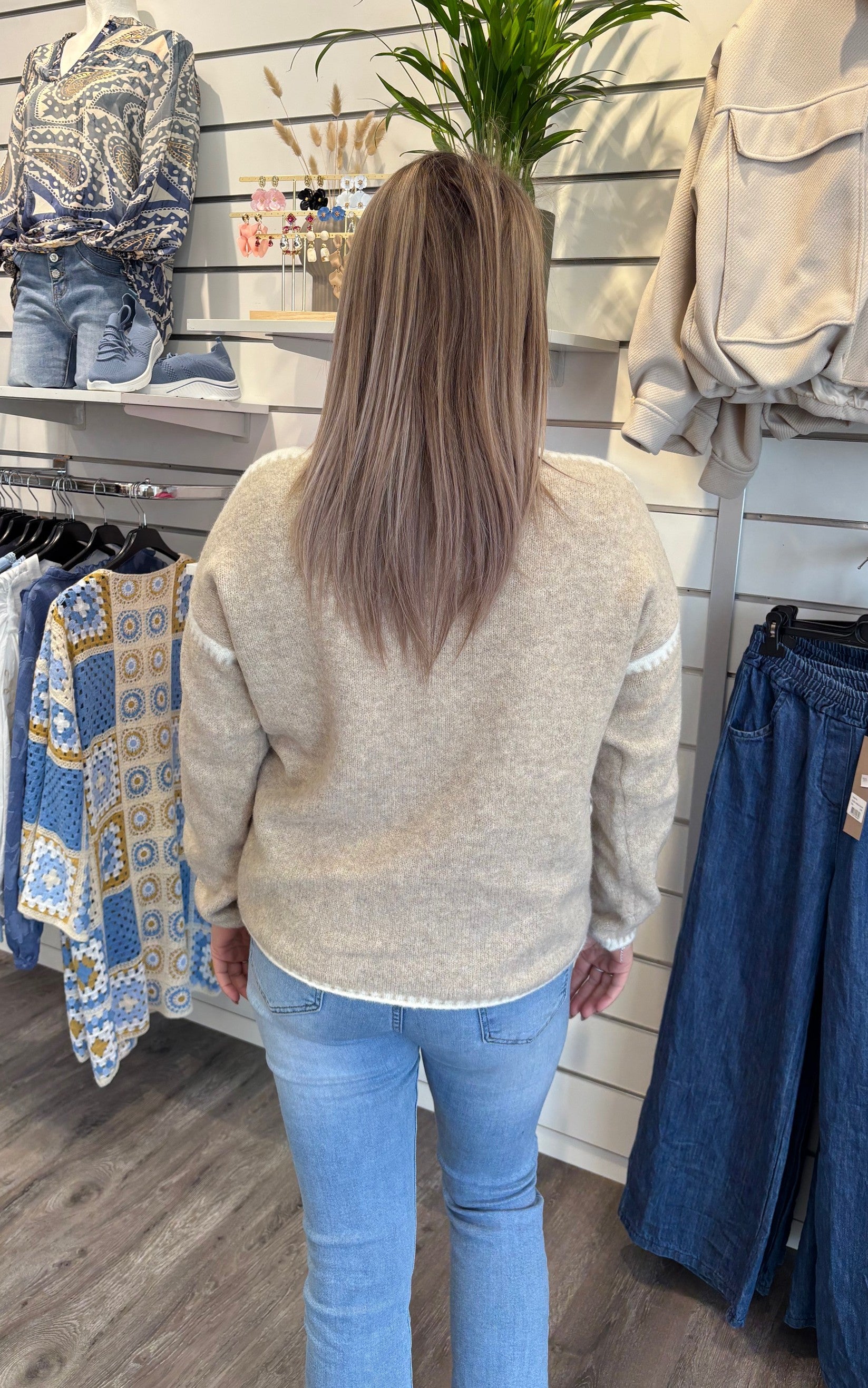 Linette - Tröja- Beige