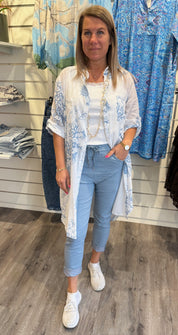 Lorina  Bomullsskjorta Denim