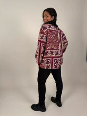 Lovisa blus blad Bordo