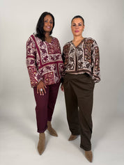 Lovisa blus blad Bordo