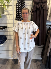 Luciana Topp 26136 Prickar Cream