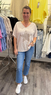 Maja- Tshirt - Stjärna - Beige