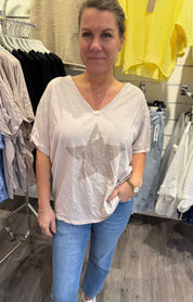 Maja- Tshirt - Stjärna - Beige