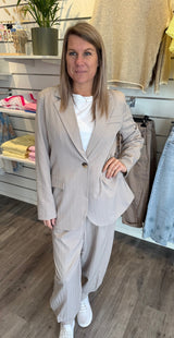 Majken - Kavaj- Mörk beige