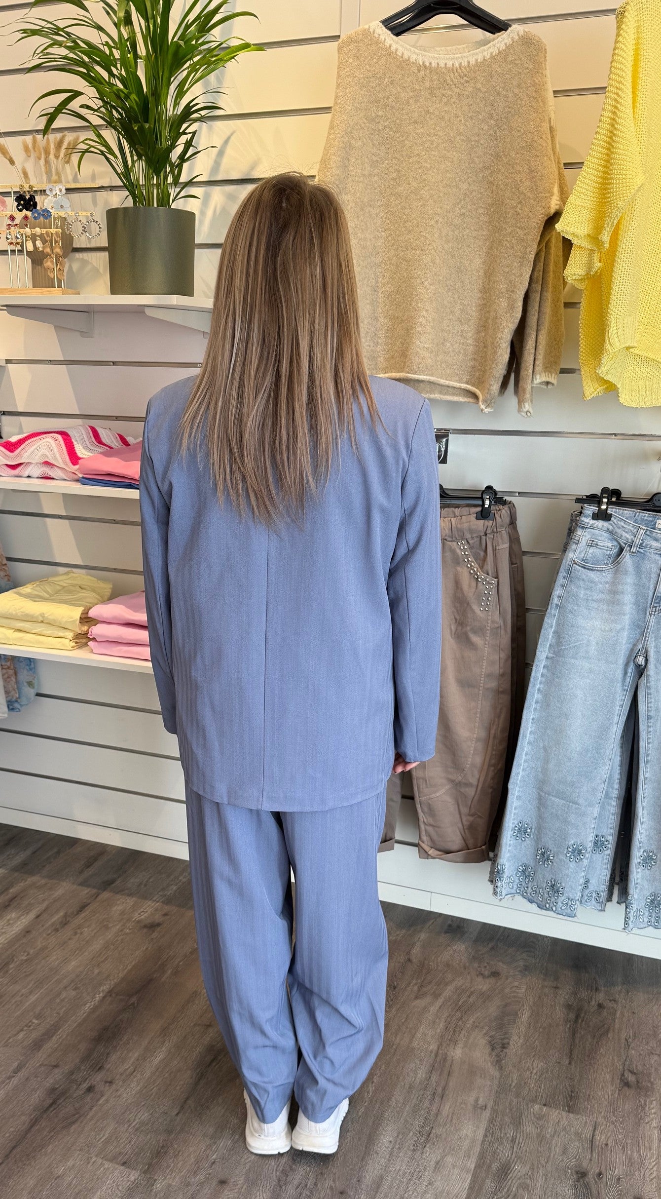 Majken - Kavaj- Jeansblå