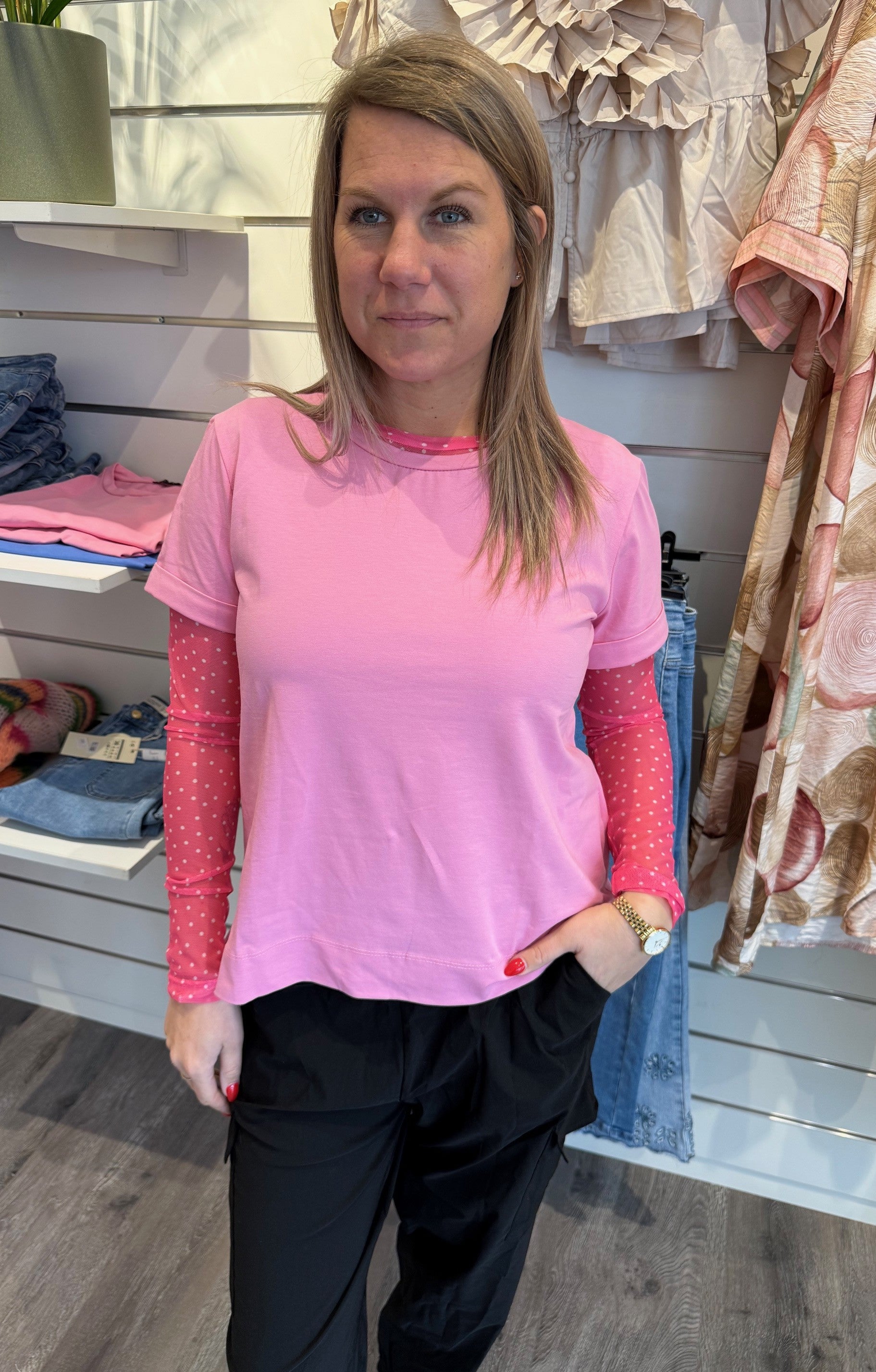 BCAnnie Meshtopp  Rosa Prickig