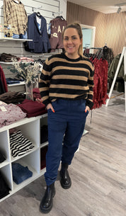 Nico Byxa med resår Mörk Denim