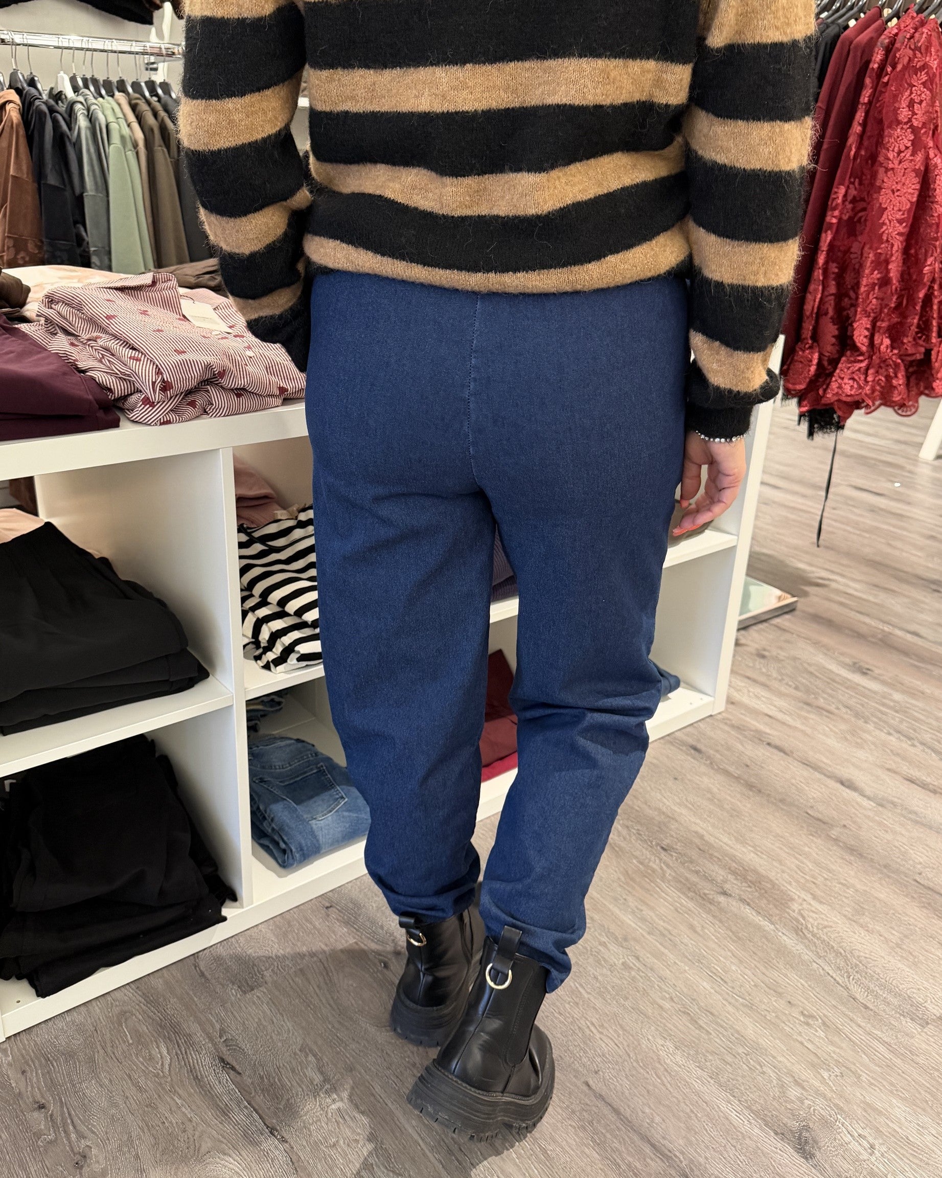 Nico Byxa med resår Mörk Denim