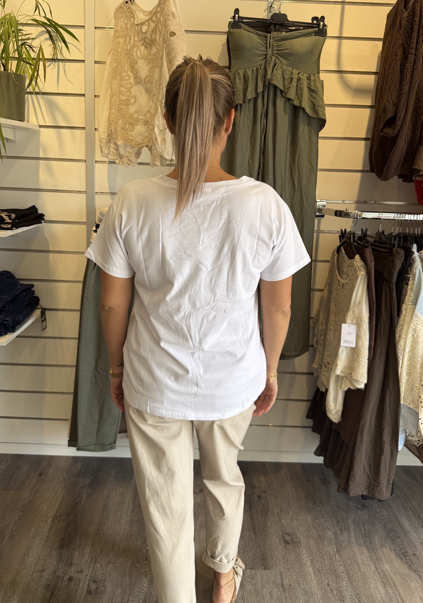 Pandora T-shirt Vit