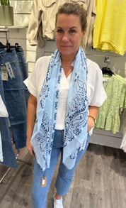 Caitlyn - Scarf  - Ljusblå