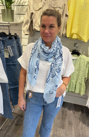 Caitlyn - Scarf  - Ljusblå