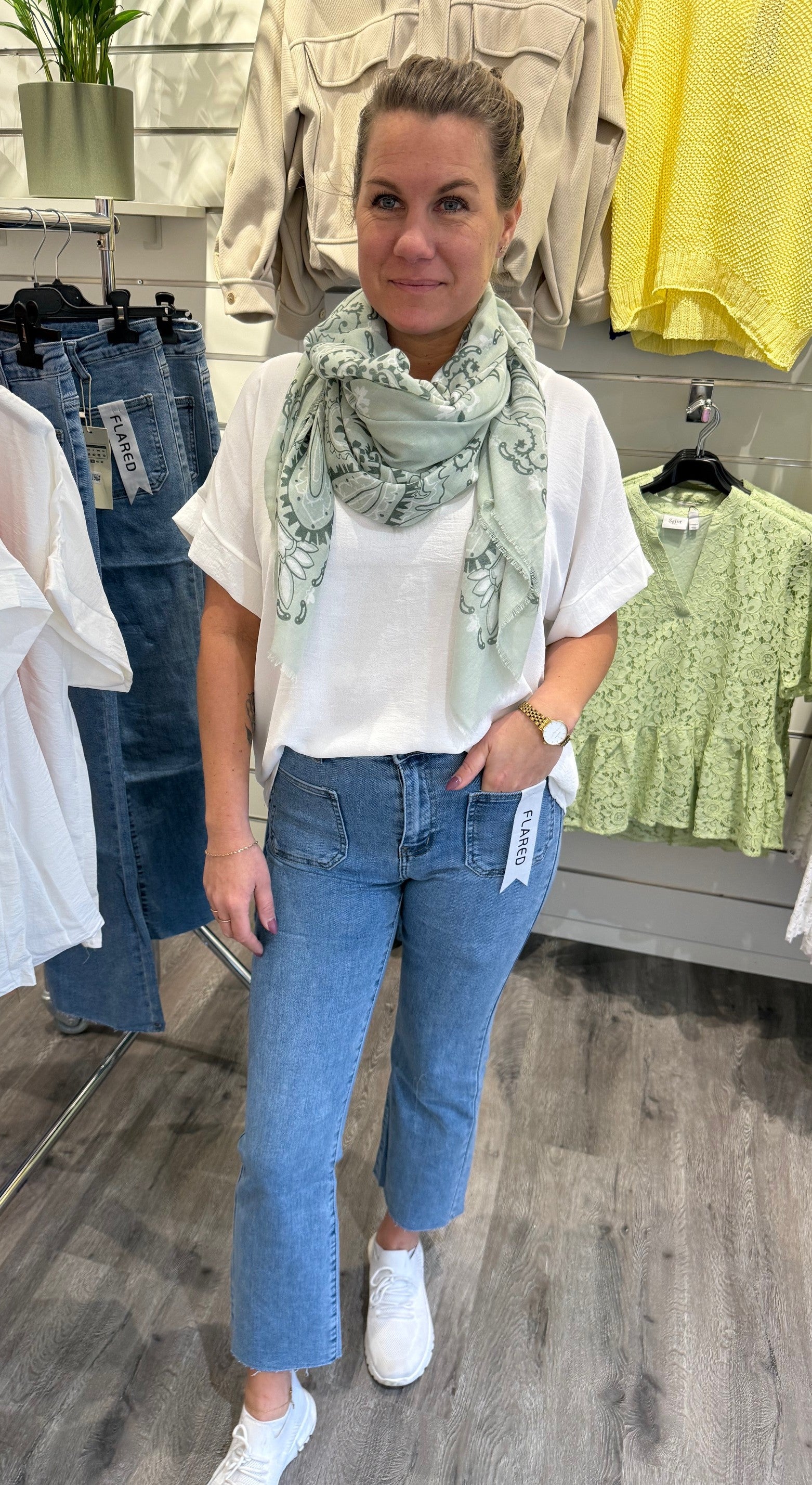 Caitlyn - Scarf  - Ljusgrön