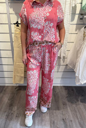 Emmy- Set- Mönster- Rosa