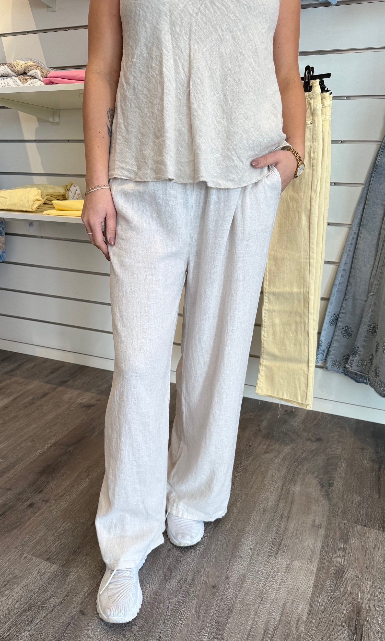 Smilla - Linnebyxa - Beige  - Nyhet