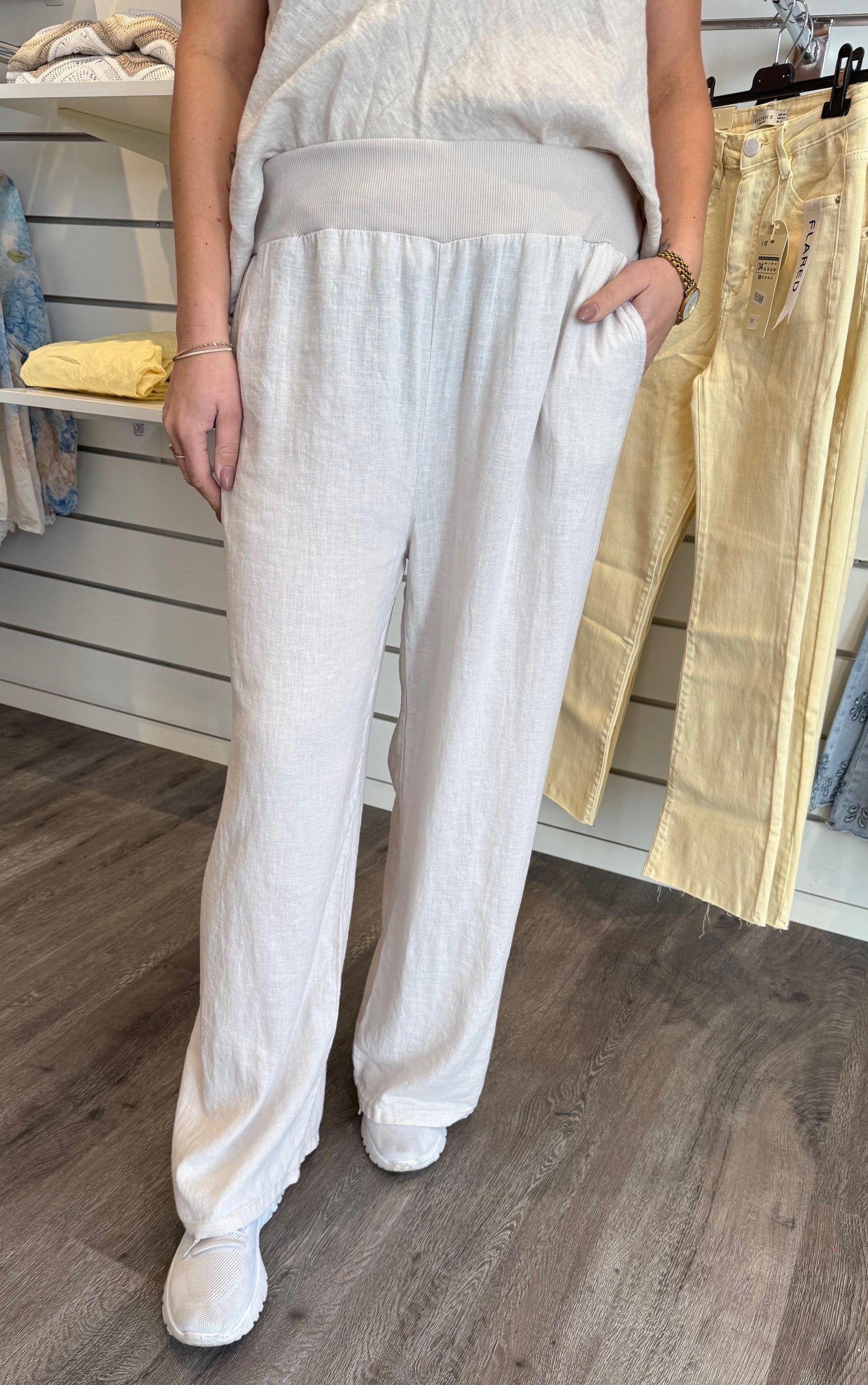 Smilla - Linnebyxa - Beige  - Nyhet