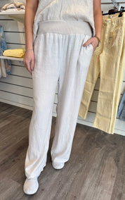 Smilla - Linnebyxa - Beige  - Nyhet