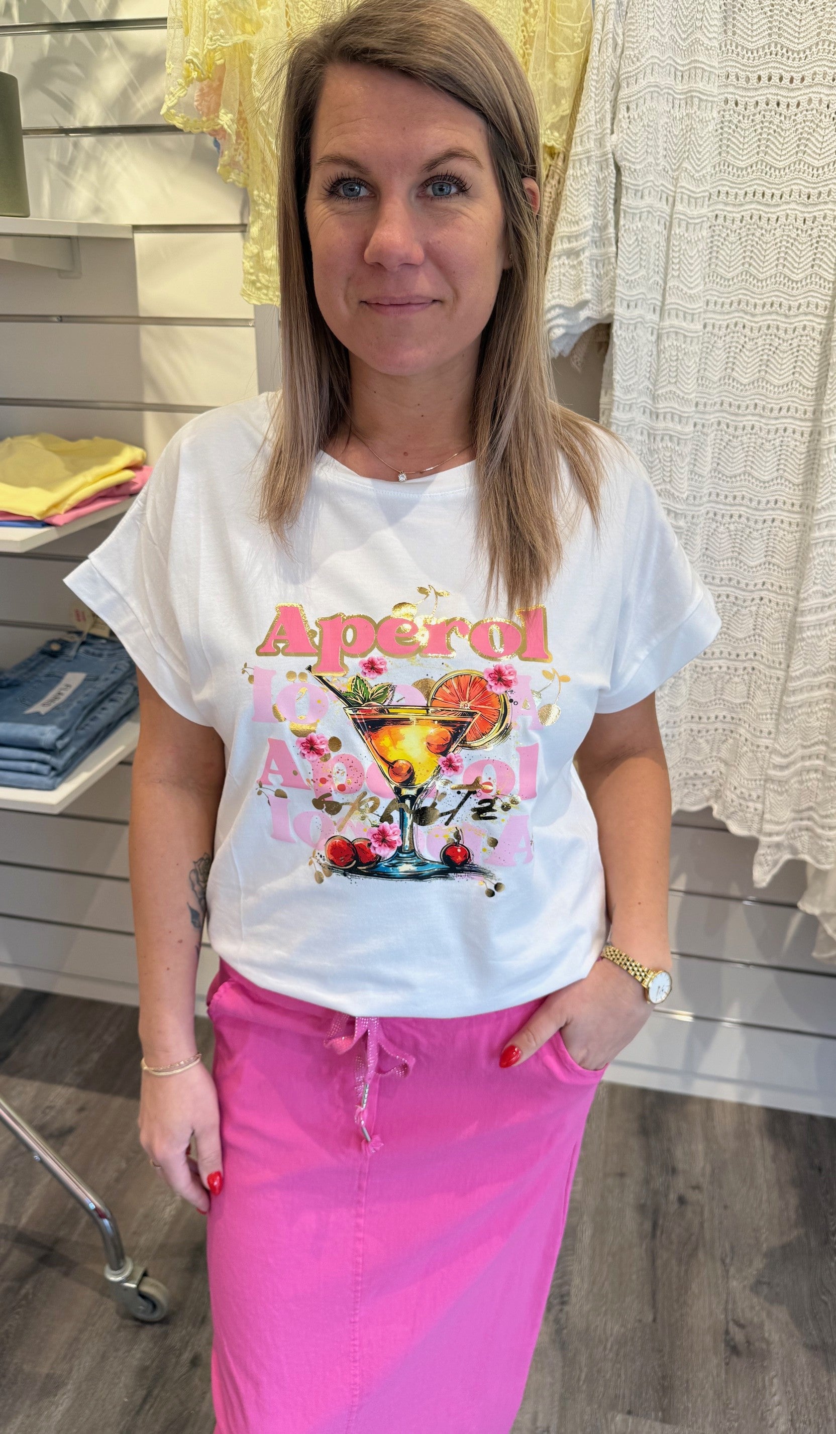 Linda - Tshirt - Aperol