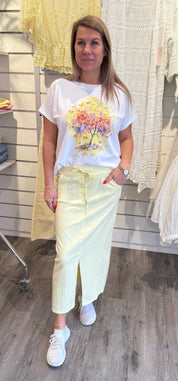 Linda - Tshirt - Träd - Gul