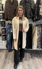 Thea Långkofta Beige