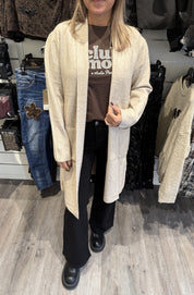 Thea Långkofta Beige