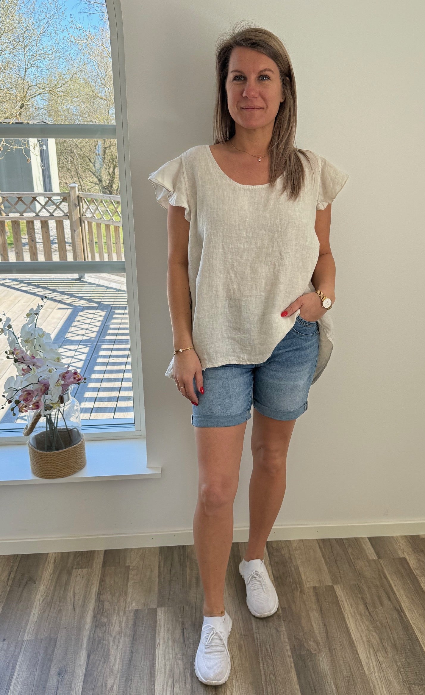 Nellie Linnetopp Beige