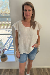 Nellie Linnetopp Beige